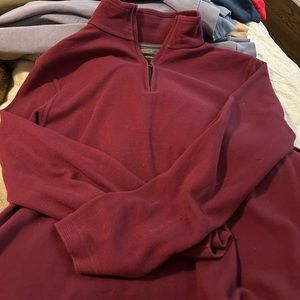 Maroon banana republic XL quarter zip barely worn